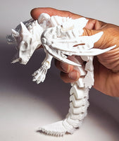 FlexiMech Skelly Dragon 11" Long Flexible Fully Articulated 3d Printed Skeleton Fidget Toy (Copy) (Copy)