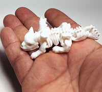 FlexiMech Baby Skelly Dragon 2.5" Long Flexible Fully Articulated 3d Printed Skeleton Fidget Toy (Copy)