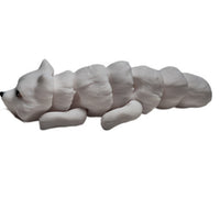 Fleximech Mini Arctic Fox 2.5" Articulated 3d Printed Flexible Forest Animals Fidget Toy Figure
