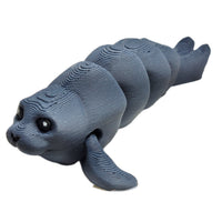 Fleximech Mini Baby Seal Articulated 3d Printed 3" Sea Creature Fidget Toy Figure
