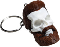 Fleximech Bearded Skulls Collection Of Various Human Skeleton Skull 3D Printed Keychains