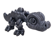 Hungry Crocodile fleximech enigmatoys fidget toy silver