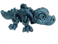 Hungry Crocodile fleximech enigmatoys fidget toy green