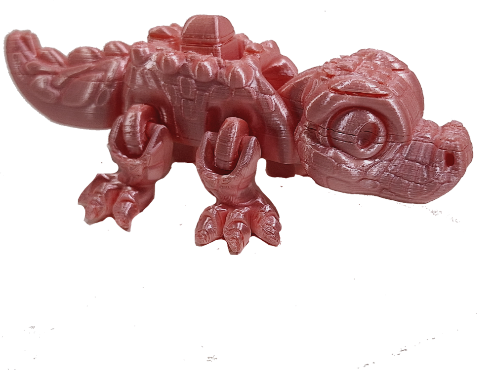 Hungry Crocodile fleximech enigmatoys fidget toy pink