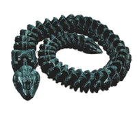 Fleximech articulated rattlesnake fidget toy green