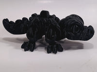 Flexi-Mech Hungry Walking Crocodile Mechanical Articulated 3d Printed Fidget Toy Onyx Black