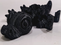 Flexi-Mech Hungry Walking Crocodile Mechanical Articulated 3d Printed Fidget Toy Onyx Black
