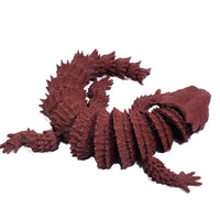 Flexi-Mech Armadillo Lizard Flexible Fully Articulated 3d Printed Fidget Toy Choose Your Color And Size