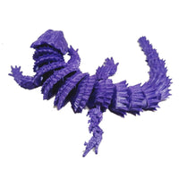 Flexi-Mech Armadillo Lizard Flexible Fully Articulated 3d Printed Fidget Toy Choose Your Color And Size