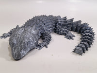 Flexi-Mech Armadillo Lizard Flexible Fully Articulated 3d Printed Fidget Toy Choose Your Color And Size