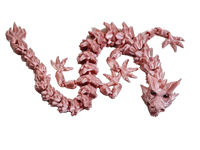 Flexi-Mech Dymond Eyez Royal Elite Dragon Fully Articulated 3d Printed Fidget Toy Bling Choose Color