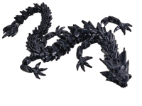 Flexi-Mech Dymond Eyez Royal Elite Dragon Fully Articulated 3d Printed Fidget Toy Bling Choose Color