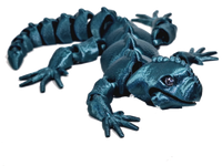 Flexi-Mech Iguana Dymond Eyez Articulated 3d Printed Fidget Toy Choose Your Color And Size