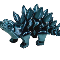 Flexi-Mech Stegosaurus  Fully Articulated 3d Printed Fidget Figure Dinosaur Toy