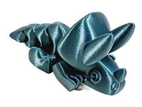 FlexiMech Triceratops Fully Articulated 3d Printed Fidget Figure Dinosaur Toy

