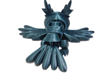 Flexi-Mech Flying Owl Fully Articulated & Mechanical 3d Printed Fidget Figure Bird Toy