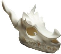 FlexiMech Dragon Skull Tealight Lamp 4.75"Tall Sculpture Bone White Tealight Cover