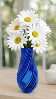 Elegant Modern Spiral Twist 3d Printed Vase 7" Minimalist Decor Choose Color