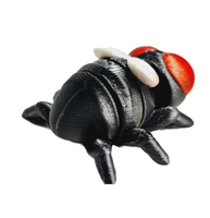 Fleximech Mini Mutations The Fly Mini 1.75" Articulated 3d Printed Scary Fly Insect Fidget Toy