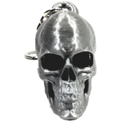 Fleximech Skeleton Detailed 3d Skull Silver Tone KeyChain Choose Color