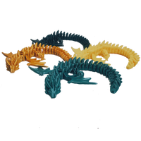 FlexiMech War Dragon Fully Articulated 3d Printed Mechanical Toy Choose Color