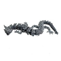 Flexi-Mech Dymond Eyez Royal Elite Dragon Fully Articulated 3d Printed Fidget Toy Bling Choose Color