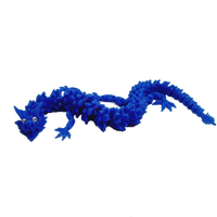 Flexi-Mech Dymond Eyez Royal Elite Dragon Fully Articulated 3d Printed Fidget Toy Bling Choose Color