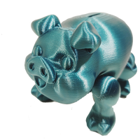 Flexi-Mech Piggy Bank Articulated Pig Functional 3d Printed Kids Toy Bank Choose A Color