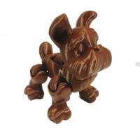 Flexi-Mech Puppy Dog Run Articulated Yorkshire Terrier Mechanical 3d Printed Toy Dog Choose Color