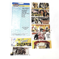 Model Power HO Scale Movie Poster Billboards Set Of 8 1940-1960 Classic Billboards