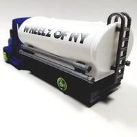 Wheelz Of NY Navy Blue Transport White Tanker Lime Green Rims 3D Printed 6" Truck
