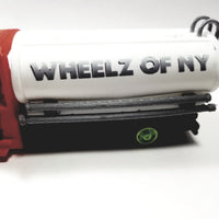 Wheelz Of NY Crimson Red Transport White Tanker Lime Green Rims 3D Printed 6" Truck