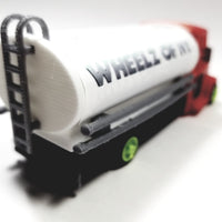 Wheelz Of NY Crimson Red Transport White Tanker Lime Green Rims 3D Printed 6" Truck