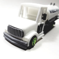 Wheelz Of NY Eggshell White Transport White Tanker Lime Green Rims 3D Printed 6" Truck