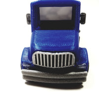 Wheelz Of NY Navy Blue Transport White Tanker Lime Green Rims 3D Printed 6" Truck