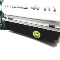 Wheelz Of NY Forest Green Transport White Tanker Lime Green Rims 3D Printed 6" Truck