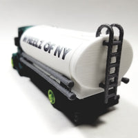 Wheelz Of NY Forest Green Transport White Tanker Lime Green Rims 3D Printed 6" Truck