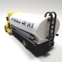 Wheelz Of NY Canary Yellow Transport White Tanker Lime Green Rims 3D Printed 6" Truck