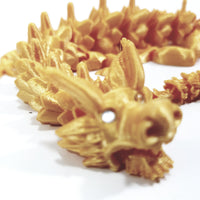 Flexi-Mech Dymond Eyez Royal Elite Dragon Fully Articulated 3d Printed Fidget Toy Bling Choose Color