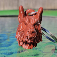 FlexiMech Werewolf Detailed 3d Wolf Head Keychain Silver Tone Keyring Choose Color