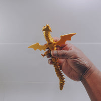 FlexiMech War Dragon Fully Articulated 3d Printed Mechanical Toy Choose Color