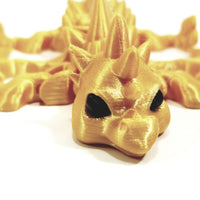 Flexi-Mech Baby War Dragon Fully Articulated 3d Printed Mechanical Toy Choose Color