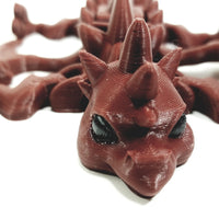Flexi-Mech Baby War Dragon Fully Articulated 3d Printed Mechanical Toy Choose Color