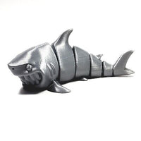 Flexi-Mech Great White Shark 3D Printed Articulated Cartoon Toy Sea Figure
