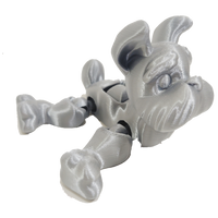 Flexi-Mech Puppy Dog Run Articulated Yorkshire Terrier Mechanical 3d Printed Toy Dog Choose Color