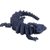 Flexi-Mech Armadillo Lizard Flexible Fully Articulated 3d Printed Fidget Toy Choose Your Color And Size