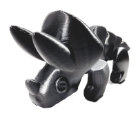 FlexiMech Triceratops Fully Articulated 3d Printed Fidget Figure Dinosaur Toy
