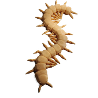 Flexi-Mech Creepy Centipede Articulated 3d Printed Life-Size Insedr Toy