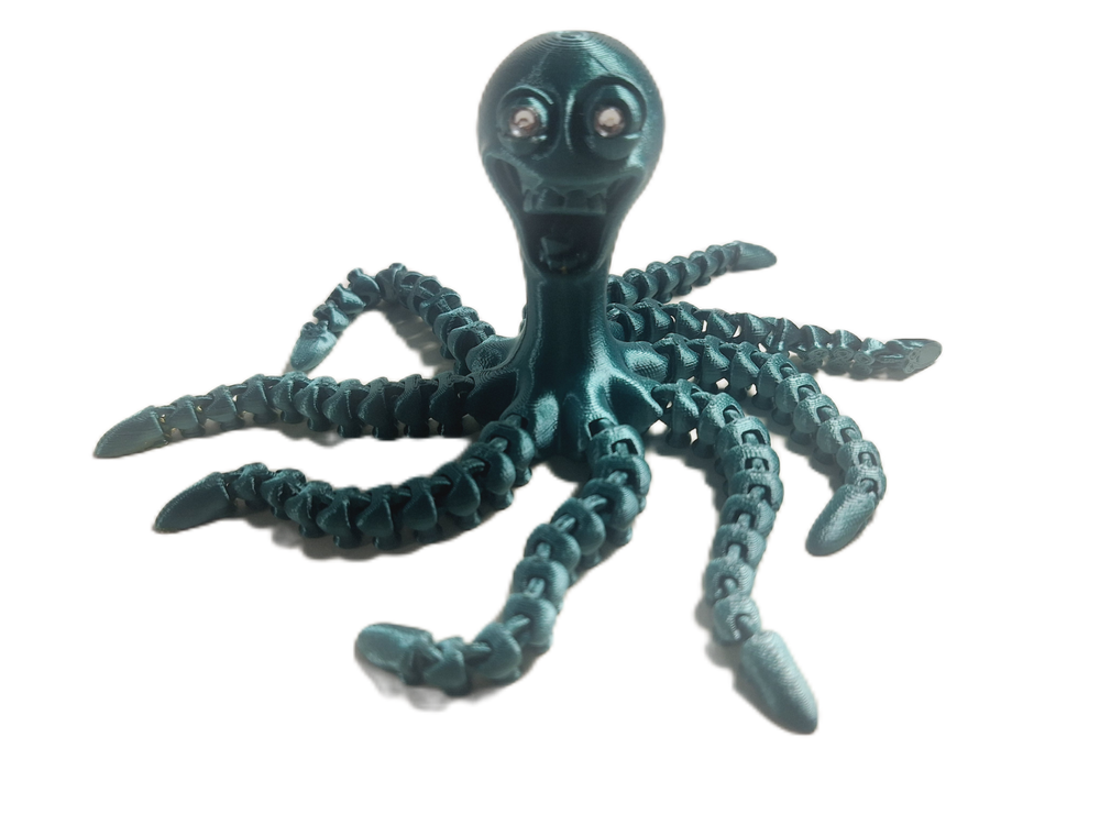 Dieymond Eyes Crazy 3D Printed Octopus Flexible Articulated 5.5