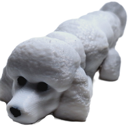 Flexibabies Cute Mini  Puppy Fully Articulated 3d Printed 3.5" Baby Dog Fidget Toy